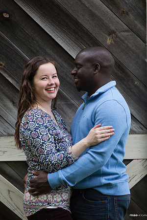 Engagement session at couple's NH property