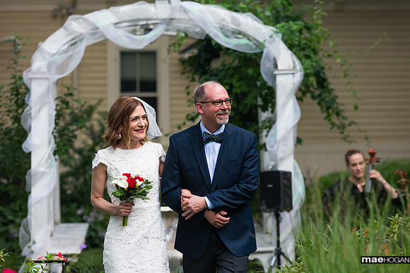 Salem, MA Garden Wedding Ceremony