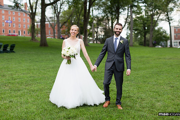 Wedding portraits Amherst College Campus