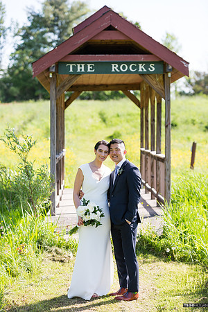 Just married at The Rocks Estate