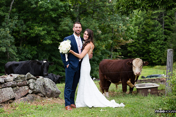 Farmhouse wedding in the Lakes Region NH