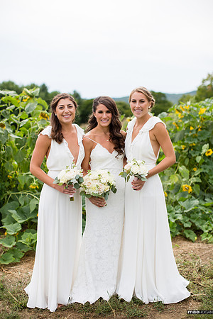 Bride and sisters