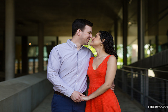 Engagement photos at the Carpenter Center for the Visual Arts