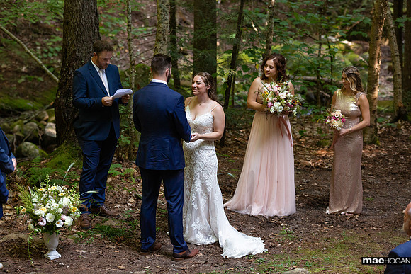 Brook-side wedding ceremony