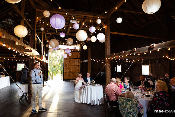 Wedding reception toasts
