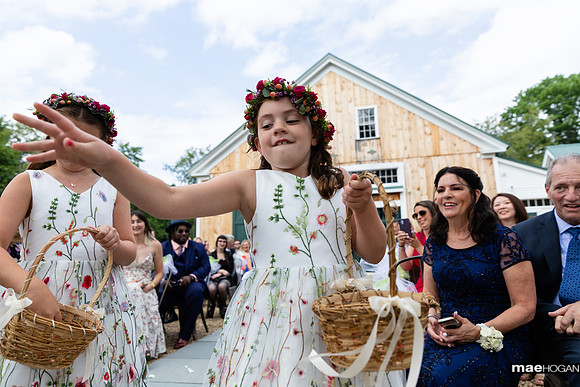 Powder Major's Farm flower girl